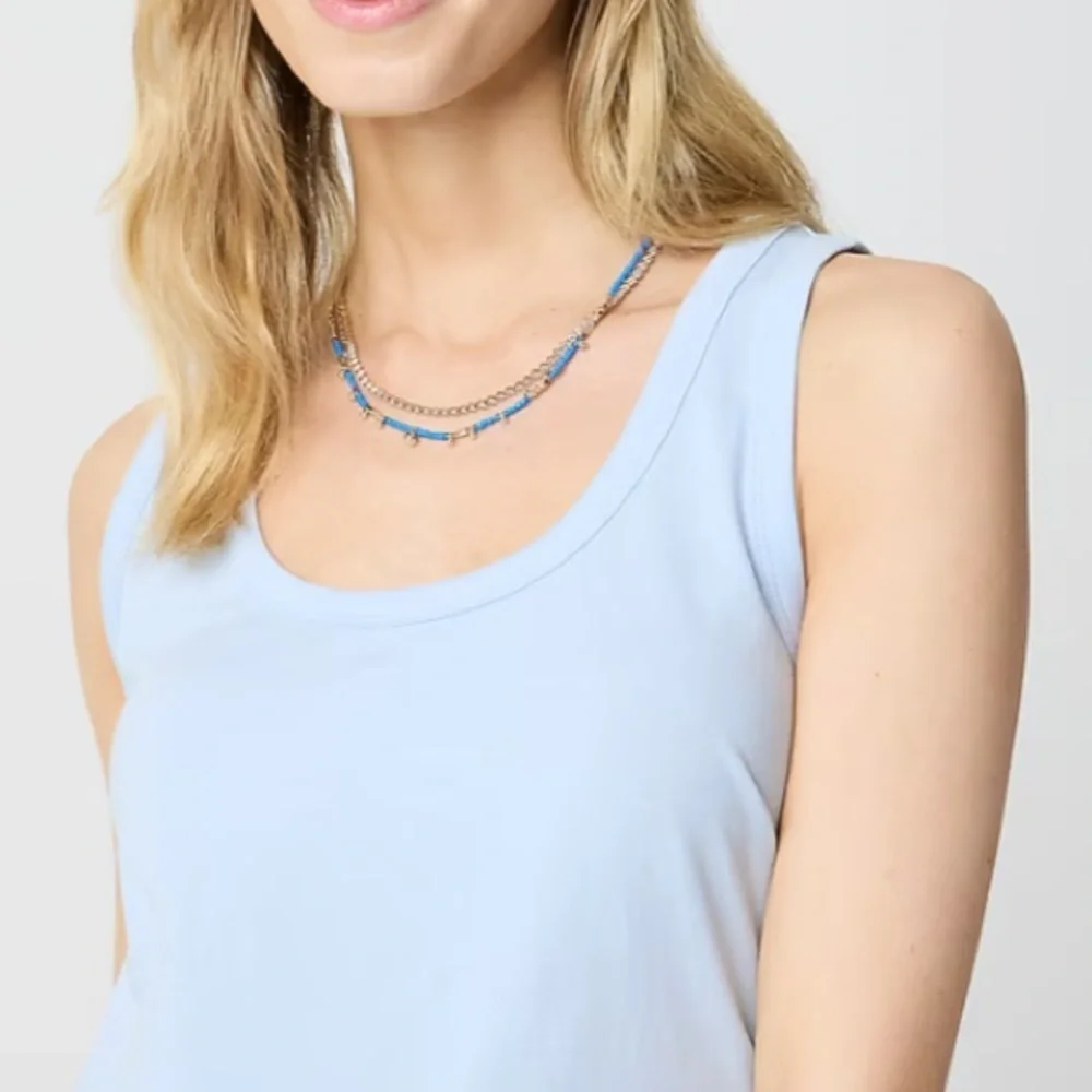 J crew gentle sea Scoopneck tank top